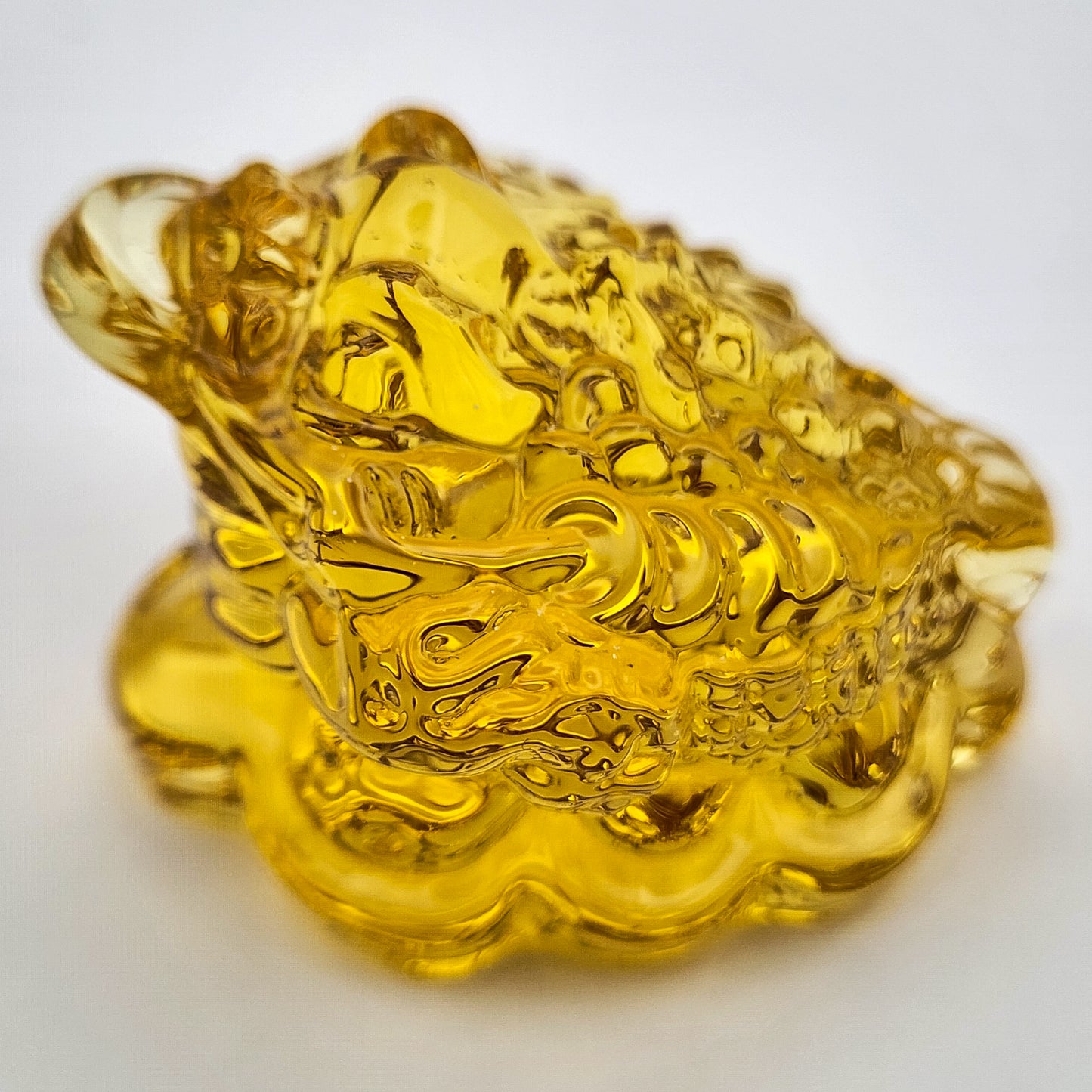 Yellow Amber Money Frog of Wealth for Home & Office Décor