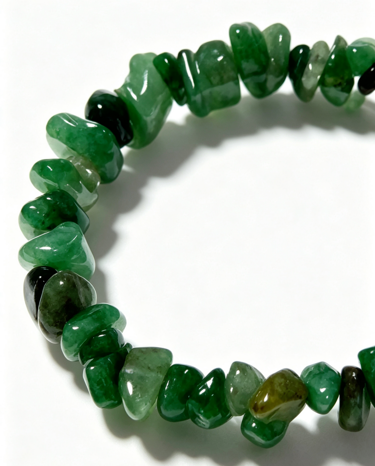 Green Aventurine & Chrysoprase Chip Bracelet, Wealth & Abundance Healing Crystal – “Merchant's Stone”