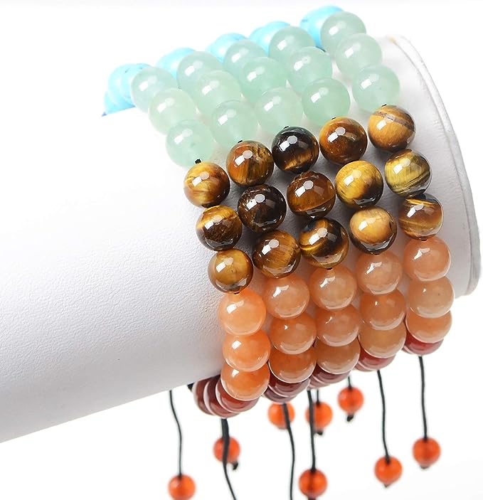 Natural 7 Chakra Healing Stones Bracelet for Overall Harmony – The “Rainbow Stone”