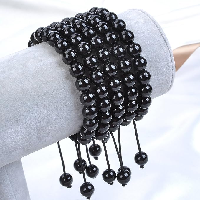 Natural Black Onyx Bracelet to Promote Calmness – The “Stone of Willpower and Resilience”