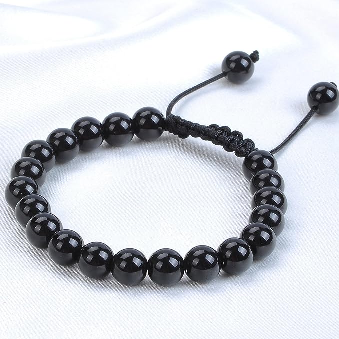 Natural Black Onyx Bracelet to Promote Calmness – The “Stone of Willpower and Resilience”