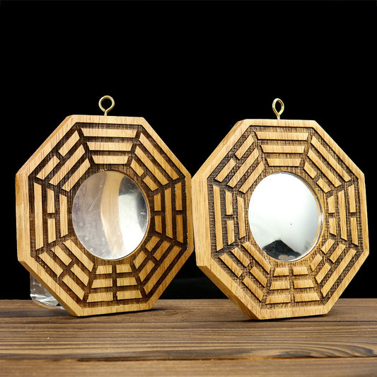 Classic Maple Wood Bagua Mirror