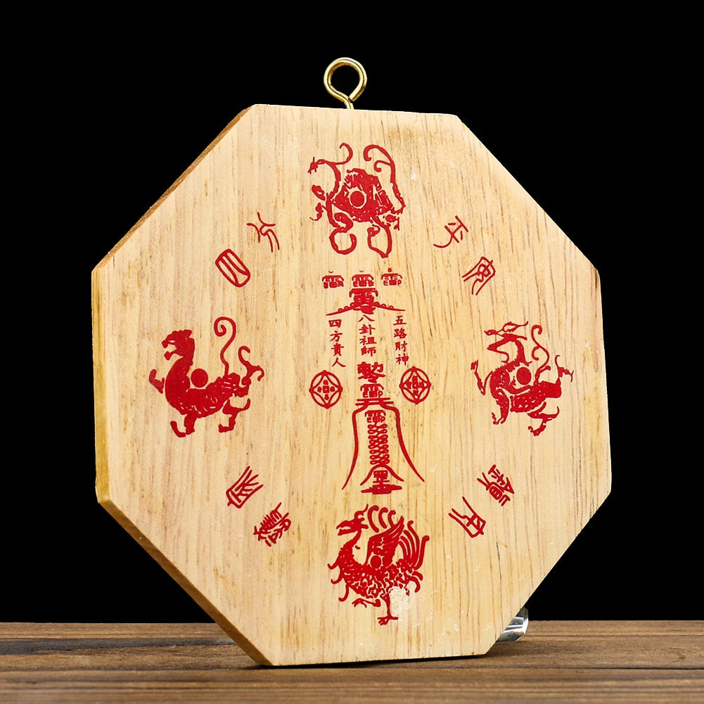 Classic Maple Wood Bagua Mirror
