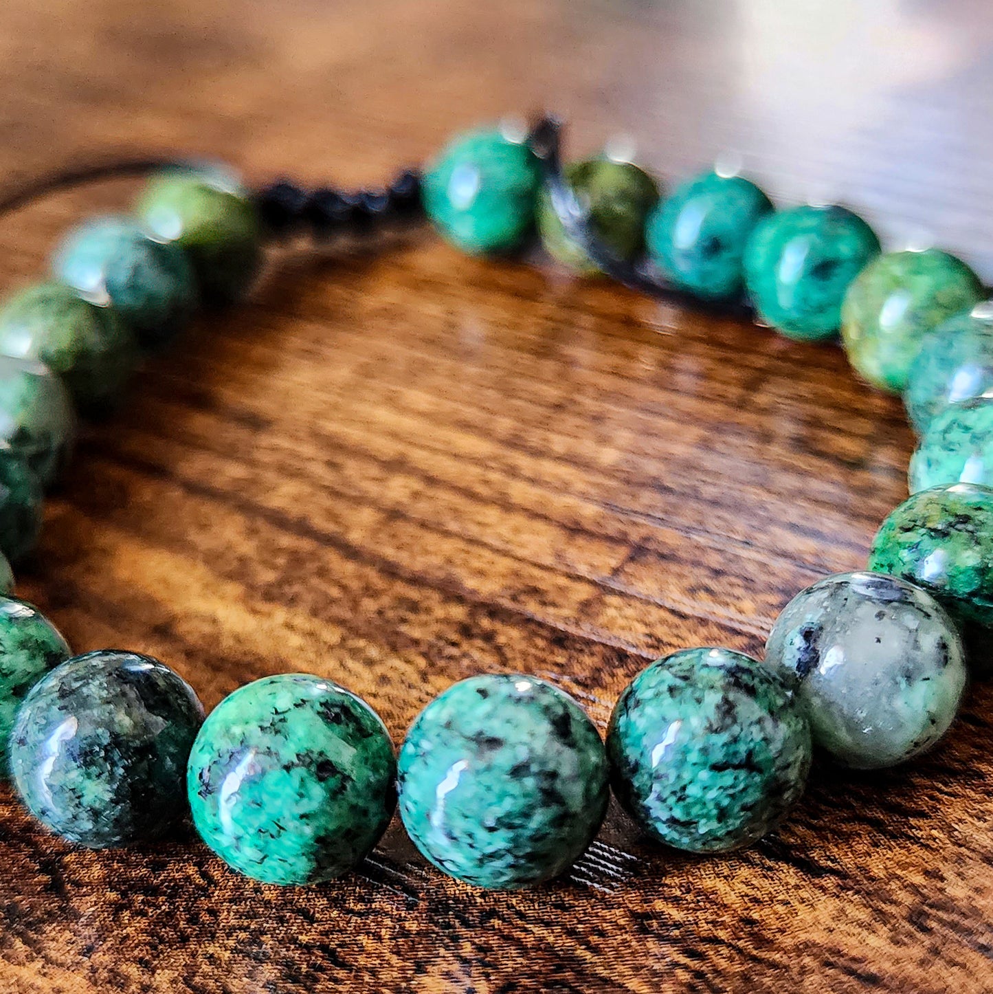Natural African Turquoise Crystal Bracelet for Transformation – The “Stone of Evolution”