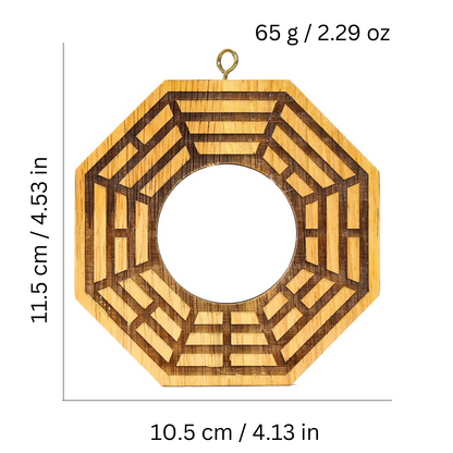 Classic Maple Wood Bagua Mirror