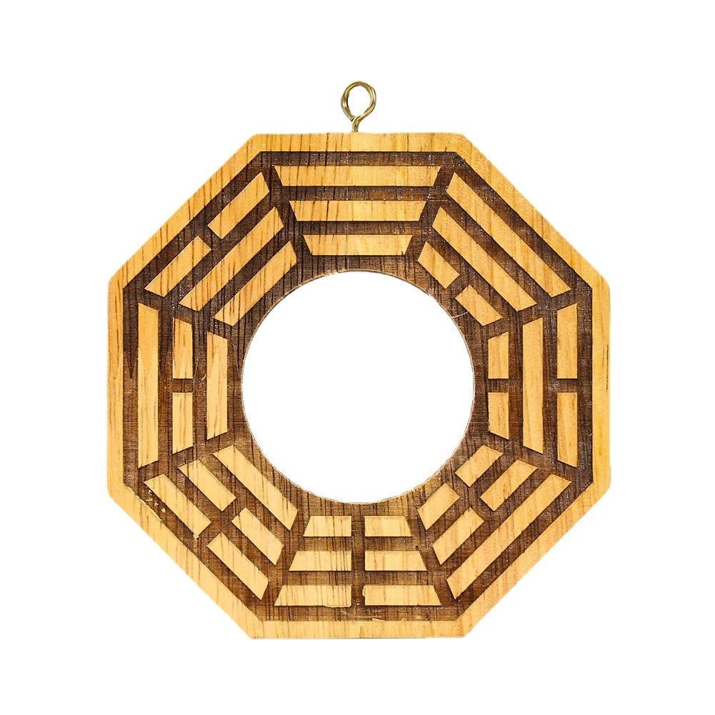 Classic Maple Wood Bagua Mirror