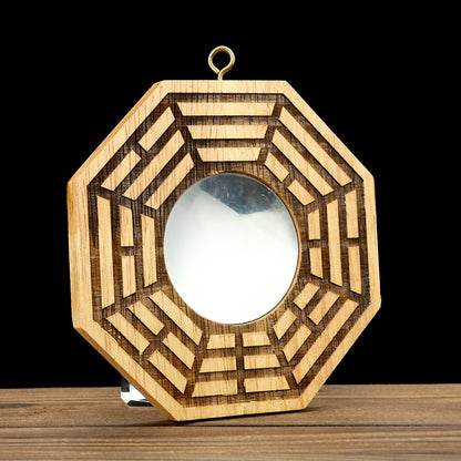 Classic Maple Wood Bagua Mirror