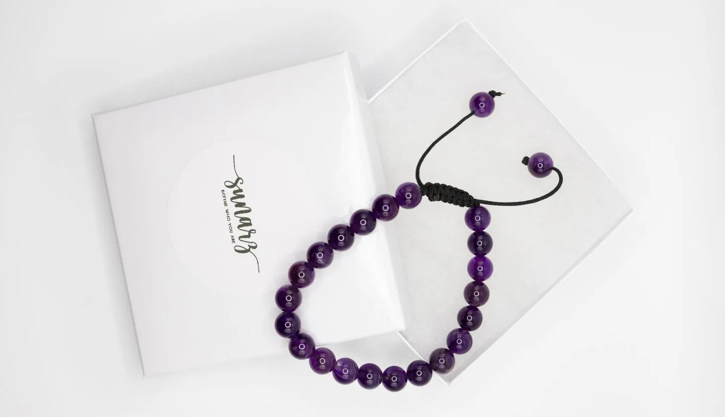 Natural Amethyst Bracelet for Healing & Positive Energy – The “Stone of Peace”